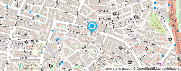 מפת הגעה אל פותח שערים