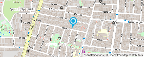 מפת הגעה אל עינב קשר - פסיכותרפיסטית