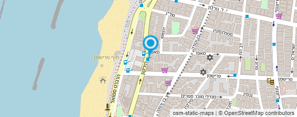 מפת הגעה אל קיוסק אחרון בירקון