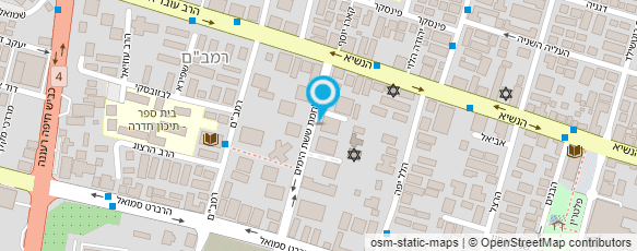 מפת הגעה אל הקרן לפיתוח חדרה