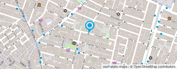 מפת הגעה אל יוגה ברחוב העבודה