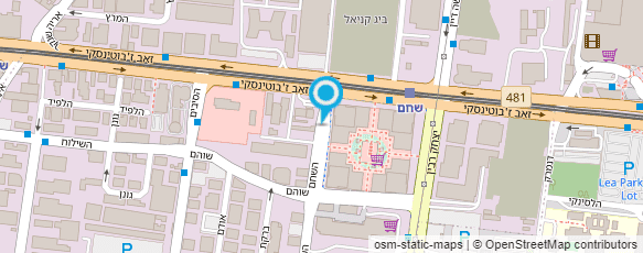 מפת הגעה אל מוסך רונאל