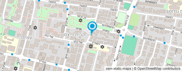 מפת הגעה אל הוד שחם - פסיכותרפיסטית אינטגרטיבית