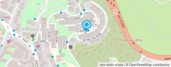 מפת הגעה אל יהודית ברזובסקי - עובדת סוציאלית