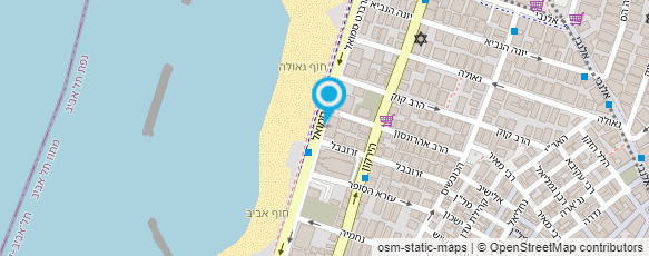 מפת הגעה אל מועדון הגלישה הישראלי חוף הדולפינריום