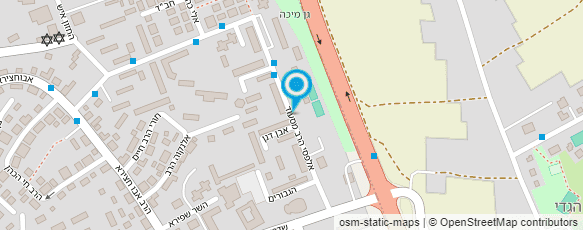 מפת הגעה אל ביה"ס לנהיגה אתגר