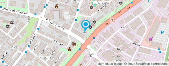 מפת הגעה אל המספרה של אודי