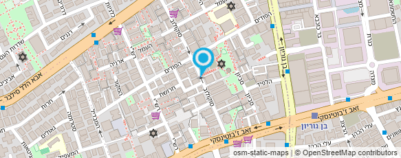 מפת הגעה אל אביתר המנעולן