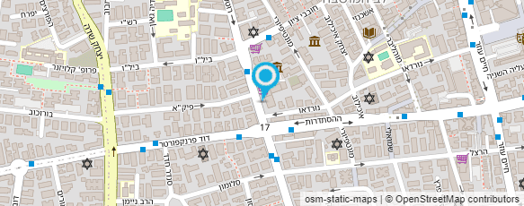 מפת הגעה אל עו"ד אהרוני שחר