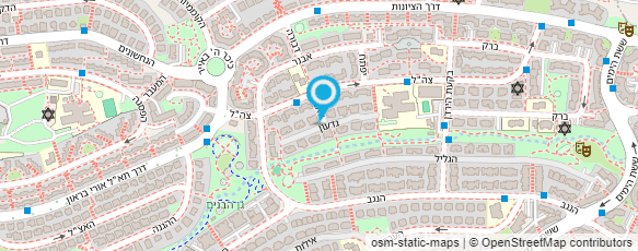 מפת הגעה אל ז'אנין ינאי -  טיפול אנרגטי