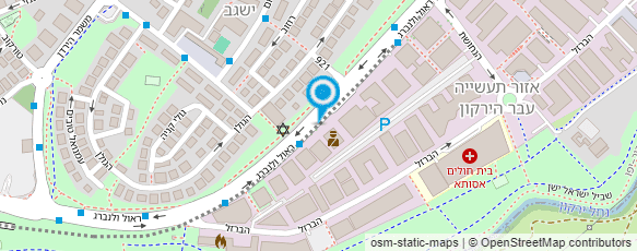 מפת הגעה אל מרכז שמות ישראלי