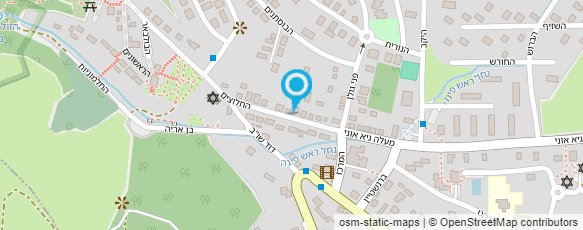 מפת הגעה אל מיכל גמליאלי תכשיטי זכוכית
