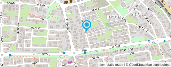 מפת הגעה אל גן צעדים