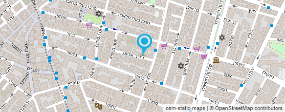 מפת הגעה אל נופר גלפז בית מלאכה ללימוד תפירה