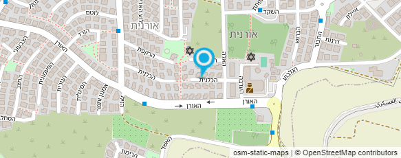 מפת הגעה אל קרן טלמור - יועצת הנקה