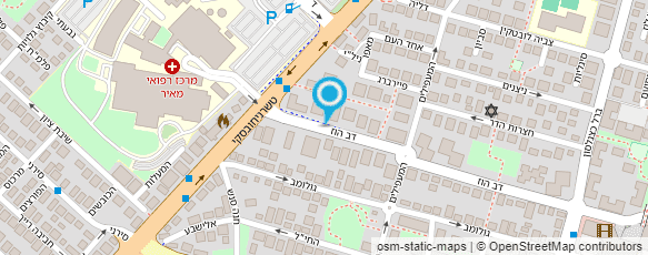 מפת הגעה אל מירב איבחוני קשב וריכוז