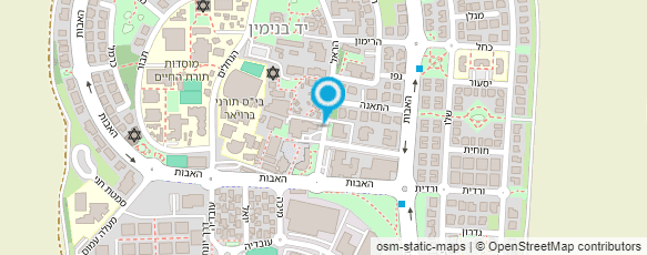 מפת הגעה אל "אמונה" מעון יום