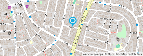 מפת הגעה אל שירלי מורה פרטית לאנגלית