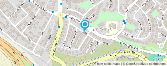 מפת הגעה אל "אמונה" מעון יום