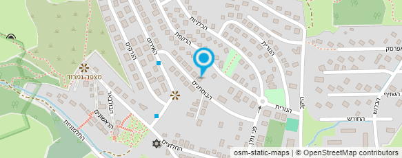 מפת הגעה אל נופ פסגות poshpina