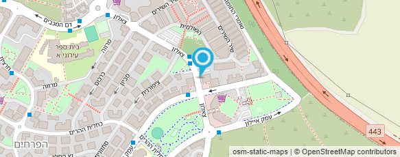 מפת הגעה אל אבידור מרכזי בריאות לרגל ולגב