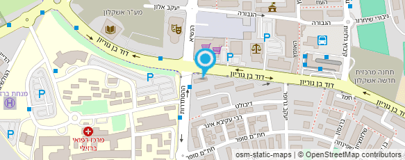 מפת הגעה אל אבידור מרכזי בריאות לרגל ולגב