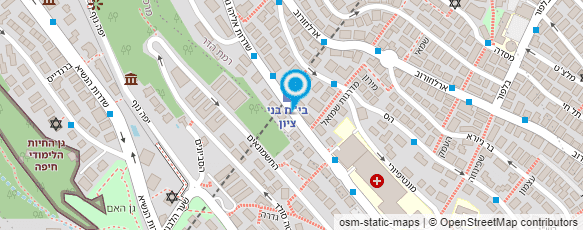 מפת הגעה אל גן המכללה