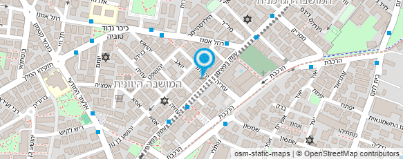 מפת הגעה אל סושי רחביה ירושלים