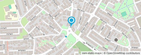 מפת הגעה אל גן המושבה