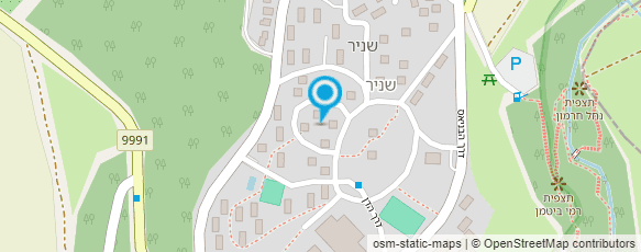 מפת הגעה אל גביש-תכנון גינון ונוף