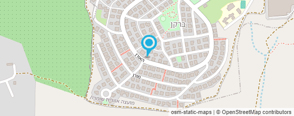 מפת הגעה אל יוסי עופרי-רקפת גינון