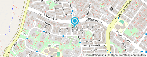 מפת הגעה אל יהודית רז (רוזנצוויג)