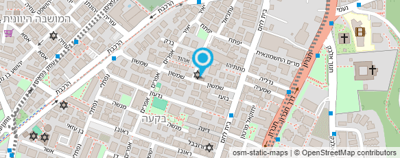 מפת הגעה אל גן אשר-קיבוץ בעיר