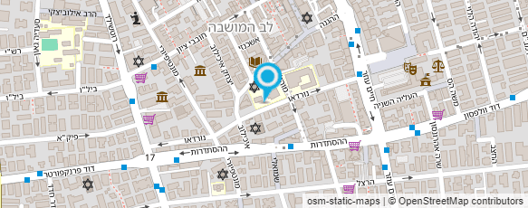 מפת הגעה אל קופ"ח מאוחדת מרפאת שיניים