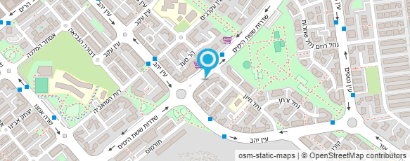 מפת הגעה אל פרגמנטשיק - עצי שיטים