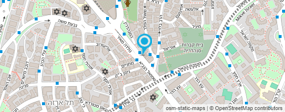 מפת הגעה אל גן שמואל הנביא