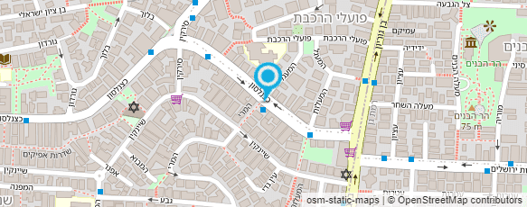 מפת הגעה אל הקליניקה של עדינה