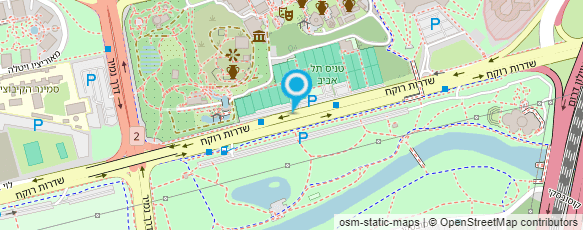 מפת הגעה אל בי"ס לטניס