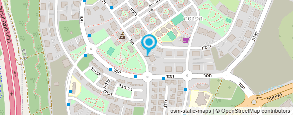 מפת הגעה אל אורי אור הקמה ואחזקת גינות