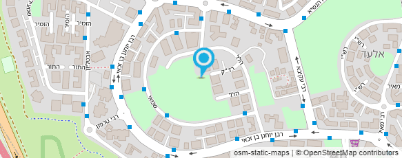 מפת הגעה אל מוסדות צאנז אלעד