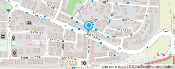 מפת הגעה אל גני בנות חייל