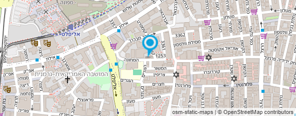 מפת הגעה אל דניאל יאיר עיצוב שיער