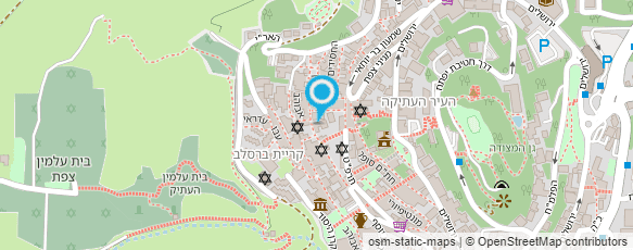 מפת הגעה אל המרכז לקבלה צפתית