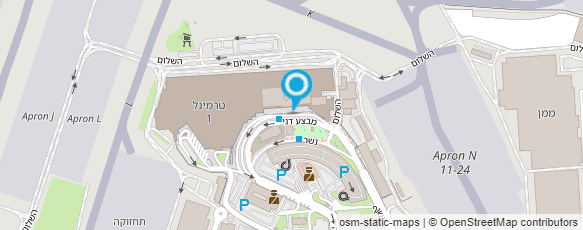 מפת הגעה אל משטרת ישראל-מרחב נתב"ג