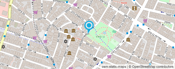 מפת הגעה אל המרכז העירוני לקהילה הגאה