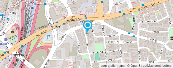 מפת הגעה אל עו"ד קוצינסקי גד