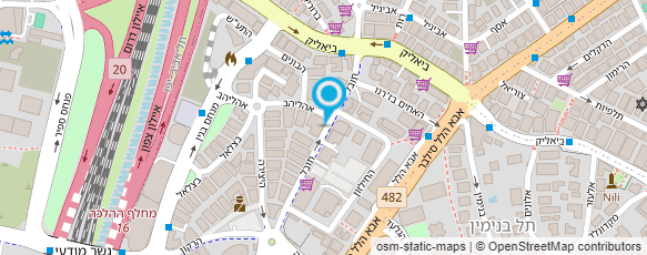 מפת הגעה אל עו"ד עזר אמיר