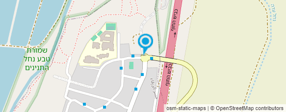 מפת הגעה אל שמורת טבע נחל תנינים