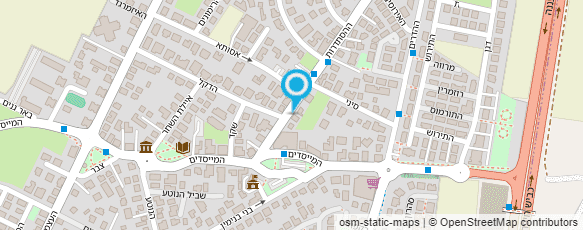 מפת הגעה אל שבילים-בית להתפתחות ילדים