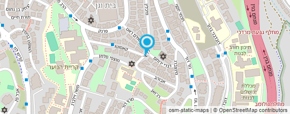 מפת הגעה אל גן בית יעקב